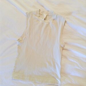 Skims Outdoor Basics Crew Mock Neck Tank Bone